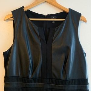 Women's Faux Leather Dress- 14